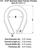 Stainless Steel Tubular Thimble