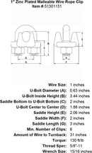 Zinc Plated Malleable Wire Rope Clip