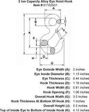 Alloy Eye Hoist Hook