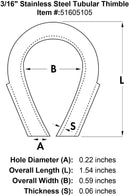 Stainless Steel Tubular Thimble