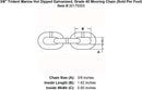 Trident Grade 40 Mooring Chain (Sold Per Foot)