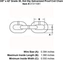 Lynx Hot Dip Galvanized Chain