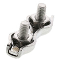 Stainless Steel Stamped Double Cable Clamp