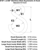 Stainless Asymmetric S-Links