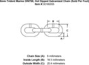 Trident DIN766 Chain (Sold Per Foot)