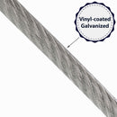 PRO Strand 7x19 Vinyl Coated Galvanized Cable Reel