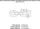 Trident DIN766 Chain (Sold Per Foot)