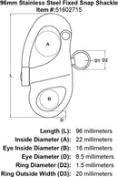Stainless Steel Fixed Snap Shackle