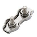 Stainless Steel Stamped Double Cable Clamp