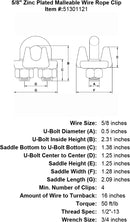 Zinc Plated Malleable Wire Rope Clip