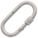 Stainless Oval Snap Links With Safety Nut