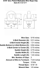 Zinc Plated Malleable Wire Rope Clip