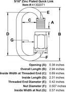 Zinc Plated Quick Link