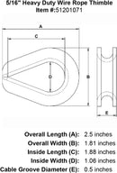 Heavy Duty Wire Rope Thimble