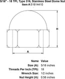 Stainless Steel Dome Nut