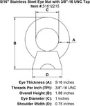 Stainless Eye Nuts