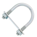 Chicago Hardware Zinc Plated Round Bend U-Bolts with Plate