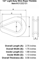 Light Duty Wire Rope Thimble