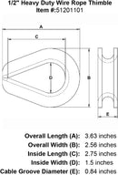 Heavy Duty Wire Rope Thimble