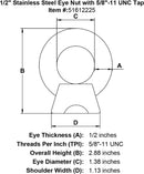Stainless Eye Nuts