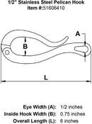 Stainless Steel Pelican Hook