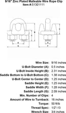 Zinc Plated Malleable Wire Rope Clip