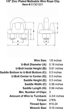 Zinc Plated Malleable Wire Rope Clip