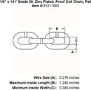 Grade 30 Zinc Plated Proof Coil Chain