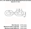 Lynx Hot Dip Galvanized Chain