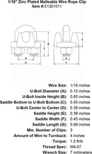Zinc Plated Malleable Wire Rope Clip