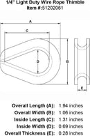 Light Duty Wire Rope Thimble