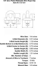 Zinc Plated Malleable Wire Rope Clip