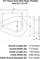 Heavy Duty Wire Rope Thimble