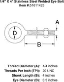 Stainless Welded Eye Bolts