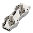 Stainless Steel Stamped Double Cable Clamp