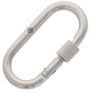 Stainless Oval Snap Links With Safety Nut