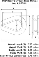 Heavy Duty Wire Rope Thimble