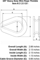Heavy Duty Wire Rope Thimble