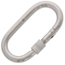 Stainless Oval Snap Links With Safety Nut