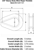 Heavy Duty Wire Rope Thimble