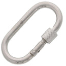 Stainless Oval Snap Links With Safety Nut