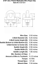 Zinc Plated Malleable Wire Rope Clip